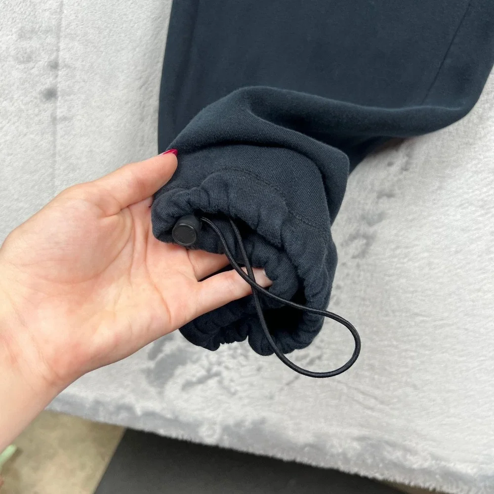 Jordan Sweatpants Mens Medium Black Jumpman Fleece Toggle Ankle Joggers 1254
